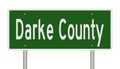 Road sign for Darke County Royalty Free Stock Photo
