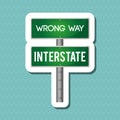 Road sign design , vector illustration Royalty Free Stock Photo