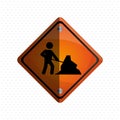 Road sign design , vector illustration Royalty Free Stock Photo