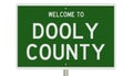 Road sign for Dooly County Royalty Free Stock Photo