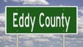 Road sign for Eddy County Royalty Free Stock Photo