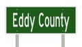 Road sign for Eddy County Royalty Free Stock Photo