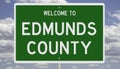 Road sign for Edmunds County