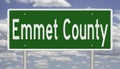 Road sign for Emmet County