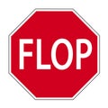 Road sign flop