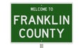 Road sign for Franklin County