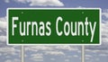 Road sign for Furnas County