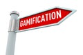 Road sign gamification Royalty Free Stock Photo