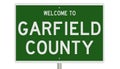 Road sign for Garfield County Royalty Free Stock Photo