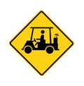 Road Sign - Golf Cart Crossing