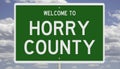 Road sign for Horry County Royalty Free Stock Photo