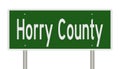 Road sign for Horry County Royalty Free Stock Photo