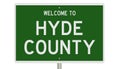 Road sign for Hyde County