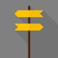Fun Road sign icon. Flat design Royalty Free Stock Photo