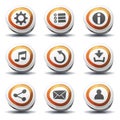 Road Sign Icons And Buttons For Ui Game Royalty Free Stock Photo