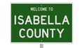 Road sign for Isabella County