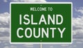 Road sign for Island County