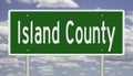 Road sign for Island County