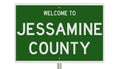 Road sign for Jessamine County