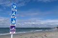 Road sign on Joalland beach