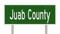 Road sign for Juab County Royalty Free Stock Photo