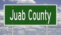 Road sign for Juab County Royalty Free Stock Photo