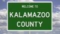 Road sign for Kalamazoo County