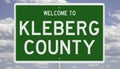 Road sign for Kleberg County Royalty Free Stock Photo