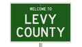 Road sign for Levy County