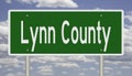 Road sign for Lynn County Royalty Free Stock Photo