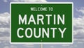 Road sign for Martin County