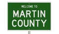 Road sign for Martin County