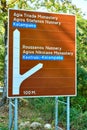 Road sign in Meteora
