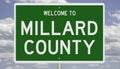 Road sign for Millard County