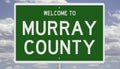 Road sign for Murray County Royalty Free Stock Photo