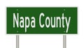 Road sign for Napa County