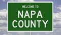 Road sign for Napa County