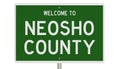 Road sign for Neshoba County