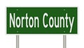 Road sign for Norton County