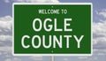 Road sign for Ogle County