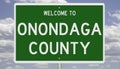 Road sign for Onondaga County
