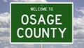 Road sign for Osage County