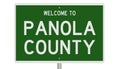 Road sign for Panola County