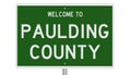 Road sign for Paulding County