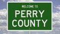 Road sign for Perry County