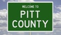 Road sign for Pitt County