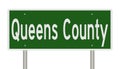 Road sign for Queens County Royalty Free Stock Photo