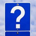 Road Sign: Question Mark