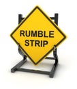 Road sign - rumble strip Royalty Free Stock Photo