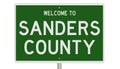 Road sign for Sanders County